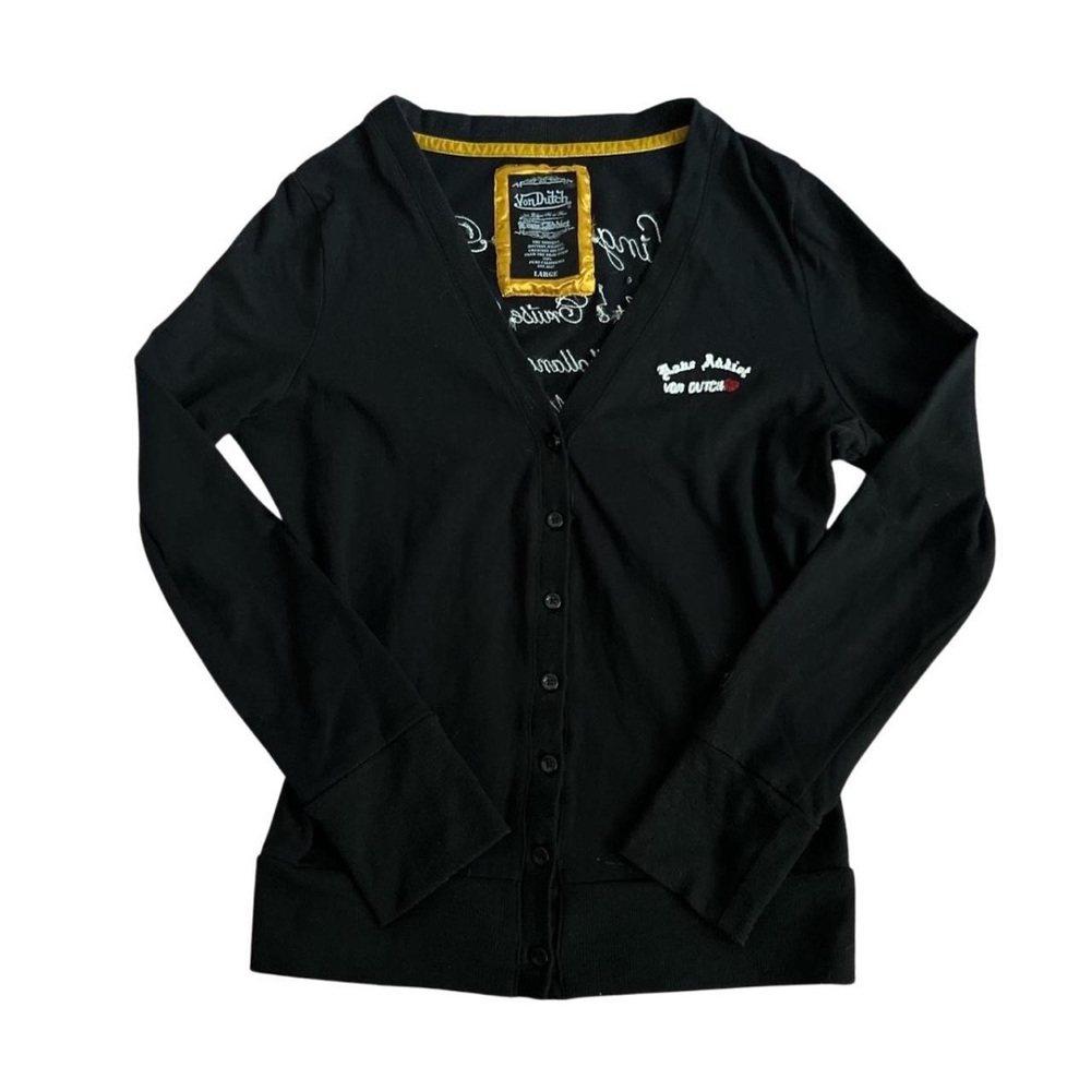 INSANE VON DUTCH CARDIGAN 😩🖤